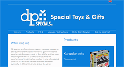 Desktop Screenshot of dpspecials.com